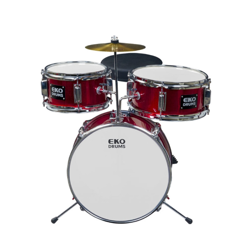 Eko Drums ED 100 - Batteria Junior 3 pz Metallic Red